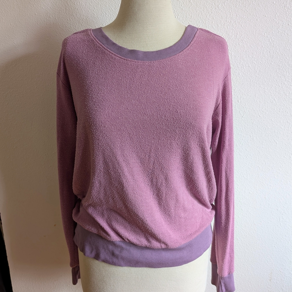 Urban Outfitters Pink & Purple Crew Neck Sweater Medium